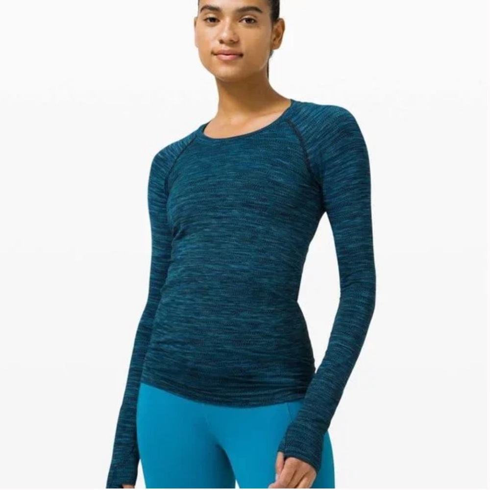 Lululemon Swiftly Tech Long Sleeve Turquoise